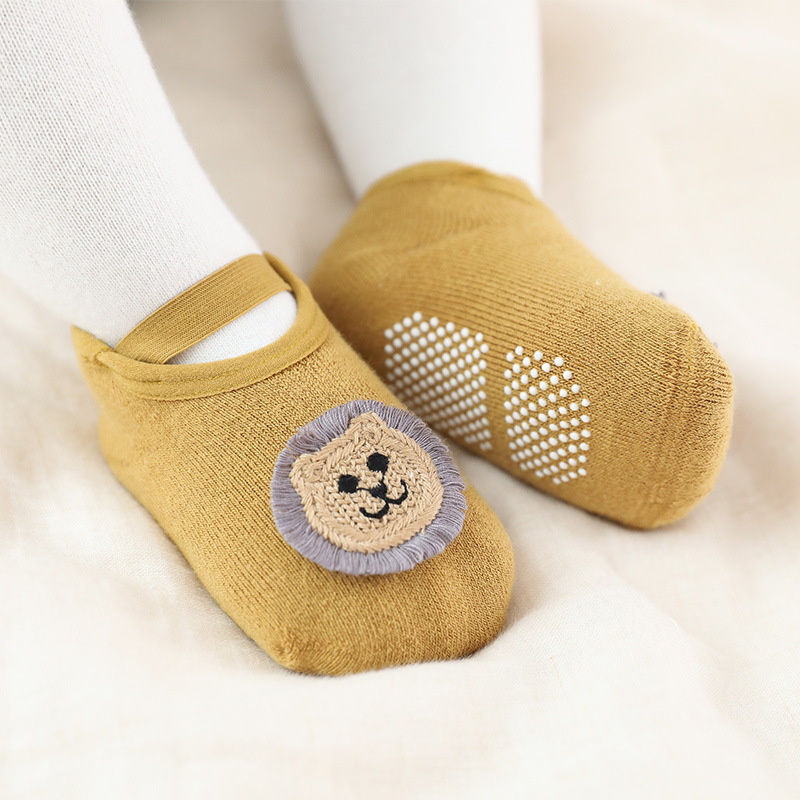 Autumn Winter Soft Cotton Baby Girls Socks Newborn Cartoon Animal Baby Socks Infant Baby Boy Socks Anti Slip Floor Sock Spring