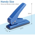 KW-TRIO Single Hole Punch,Heavy Duty Paper Hole Punch, 20 Sheet Punch Capacity, Hand Craft Hole Puncher for Paper Art Project