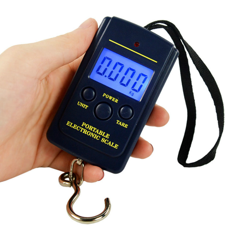 New Digital Scales 10g - 40kg Hanging Scale Luggage Weight Balance Steelyard Black LCD Mini Pocket Scale Electronic Scale