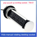 pop UP/Working table socket/hidden/Universal power plug / EU plug / USB Charging office desktop socket / kitchen socket TM-01