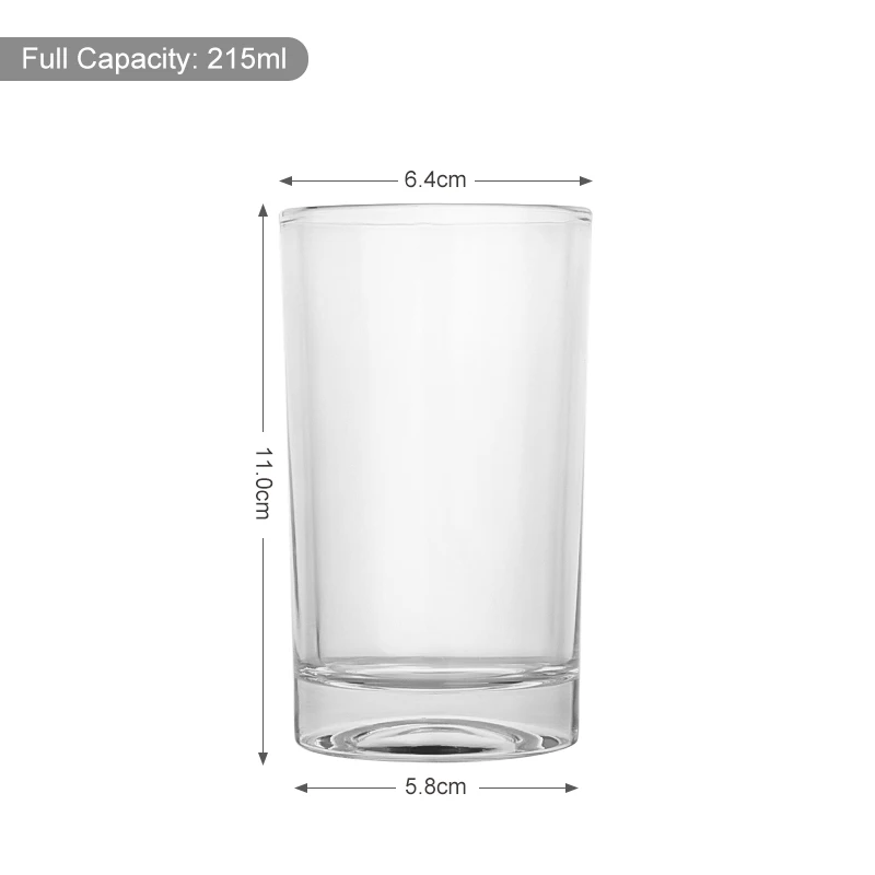 215ml Glass Cup