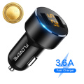 FLOVEME 5V 3.6A Car Charger Dual USB Fast Charger Cigarette Lighter Car Charger For iPhone Xiaomi Samsung Mobile Phone Chargers