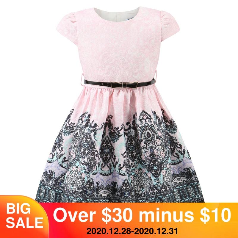 Childdkivy Spring Girls Printing Dress Kids Party Dresses For Girls Children Princess Dress Autumn Clothing 3-10 Years