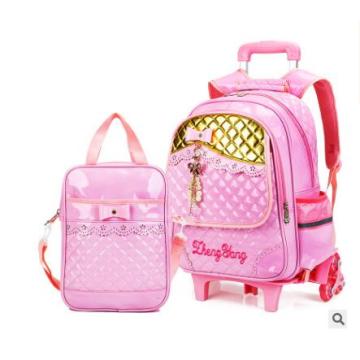 school bag with wheels for girl s kid's luggage Rolling Bags wheeled Backpacks for Girls School Trolley backpack bag for girls