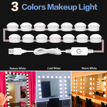 Makeup Mirror Vanity Lamp Led Bathroom Lighting USB 12V Dimmable Dressing Table Light Bulb Warm White/Cold White/Nature White