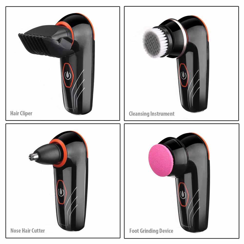 UKLISS 5 In 1 4D Electric Shaver Men Razor Hair Trimmer Facial Brush Rechargeable Shaving Machine For Man 2021 USB Razors Shaver