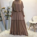brown abaya set