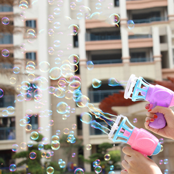 Bubble Blower Machine Toy Kids Soap Water Bubble Gun Cartoon Water Gun Gift For Kids Children Manual Gun Blower