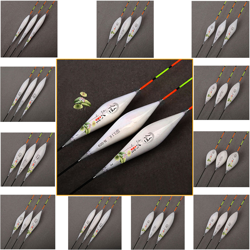 3pcs/lot Exquisite Workmanship Fishing Floats Composite Nano 11Models Available 1-3# Fishing Bobbers Accessories Tools Tackles