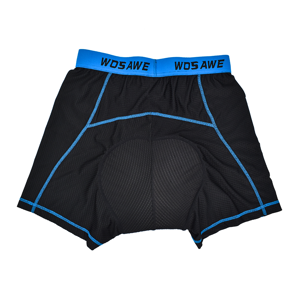 WOSAWE Cycling Shorts men Upgrade breathable Ciclismo bike Underwear Pro 5D Gel Pad Shockproof Cycling Underpant Bicycle Shorts