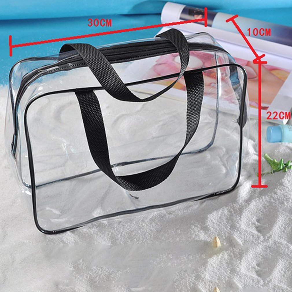 Pvc Material Multi-function Storage Bag Storage Bag Wash Cosmetic Bag Transparent Three-piece Finishing Package