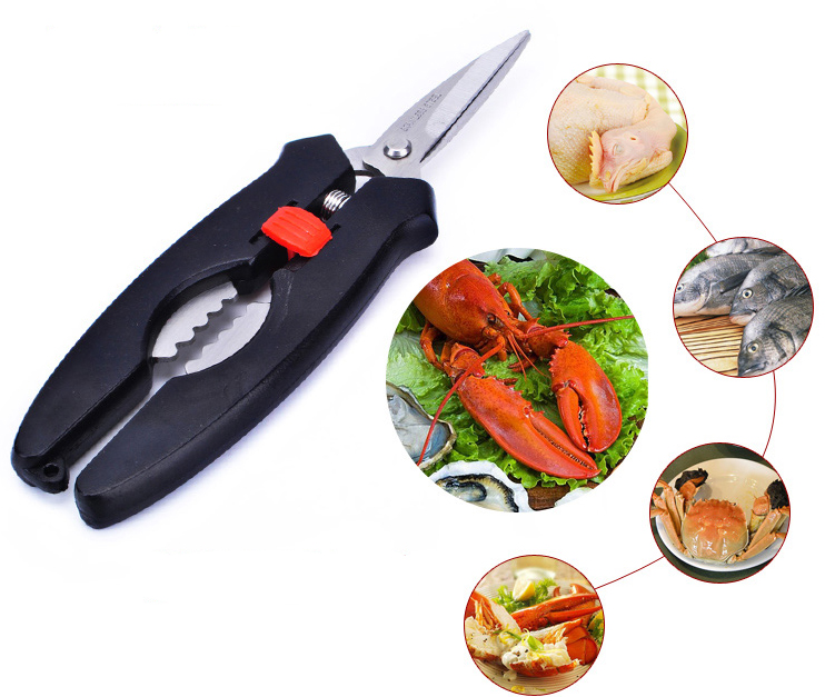 7'' Snip Kitchen Tool prawn Shrimp Shellfish Scissor peeler Crab Shell Leg Seafood Lobster Cracker Shear