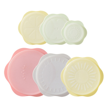 Food Silicone Cover Universal 6PCS Silicone Lids For Cookware Bowl Pot Reusable Stretch Lids Kitchen Accessories