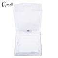 Coswall 86 Type Wall Waterproof Dust-proof Transparent Box For 86*86mm Size Wall Socket With Internal Installation