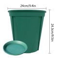 Large Capacity Plastic Nursery Pots Green Color Seedling Tray Transplant Flower Container For Home Garden Flowerpot Supplies