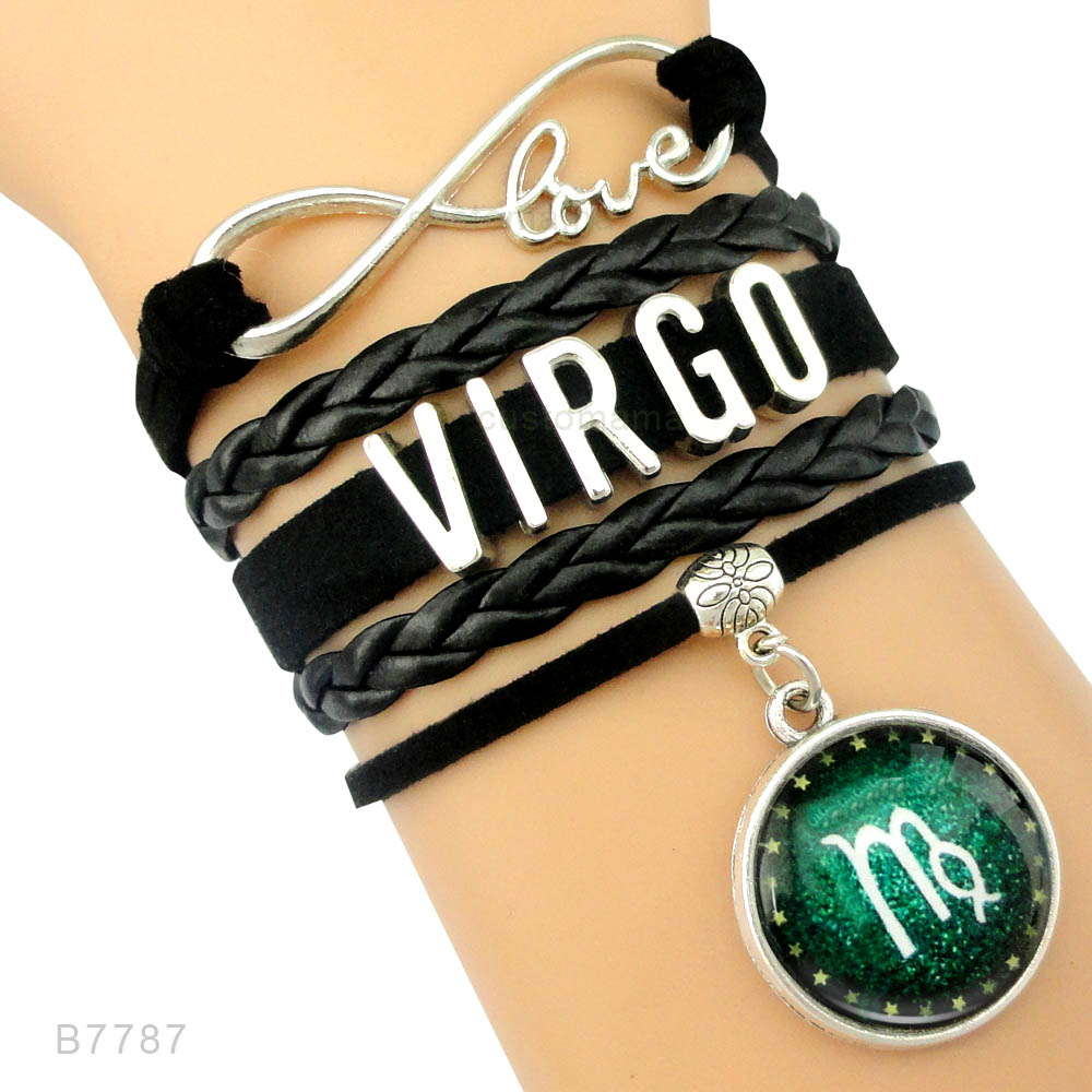Zodiac Signs Aries Taurus Gemini Cancer Leo Virgo Libra Scorpio Sagittarius Capricorn Aquarius Pisces Bracelets for Women