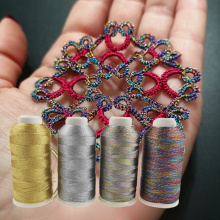 6 Strands Metallic Weaving Thread Shiny Effect Jewellery Threads DIY Crafts Bracelet String Stitch Weave Yarn TH36 eva antonucci
