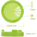 6pcs Sprouting Lid Food Grade Mesh Sprout Cover Kit Seed Growing Germination Vegetable Silicone Sealing Ring Lid For Mason Jar