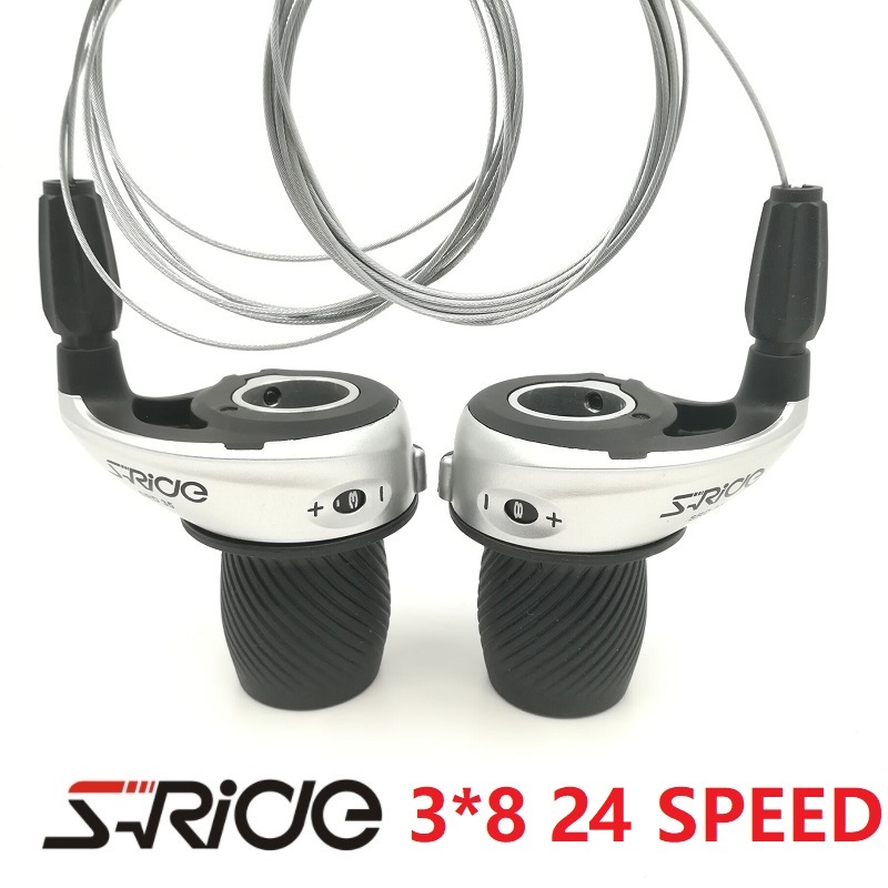 S-RIDE SRD35 Bicycle Derailleur RevoShift 3*8 Speed 24 Speed MTB Mountain Bike Folding Bike Shifter Compatible RS35/RS41