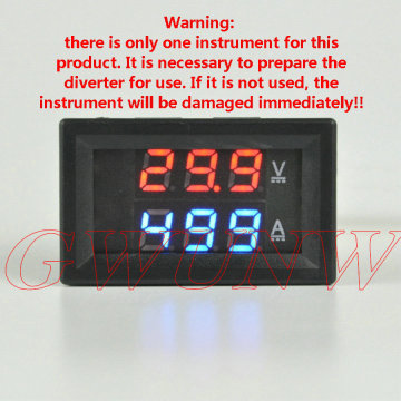 GWUNW BY32A 200V 20A-500A DC Voltage Ammeter Current Tester Meter Voltmeter Dual LED Display [***Must have a shunt to use***]