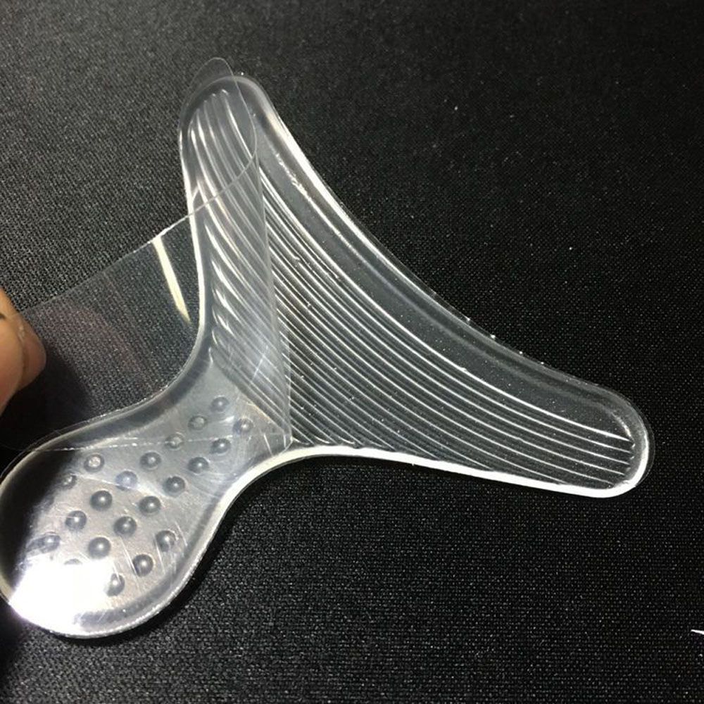 2pairs Transparent T-shape Silicone Foot Heel Pad Protection Gel Soft Anti-slip Shoes Liner Cushion High Heel Insole Protector