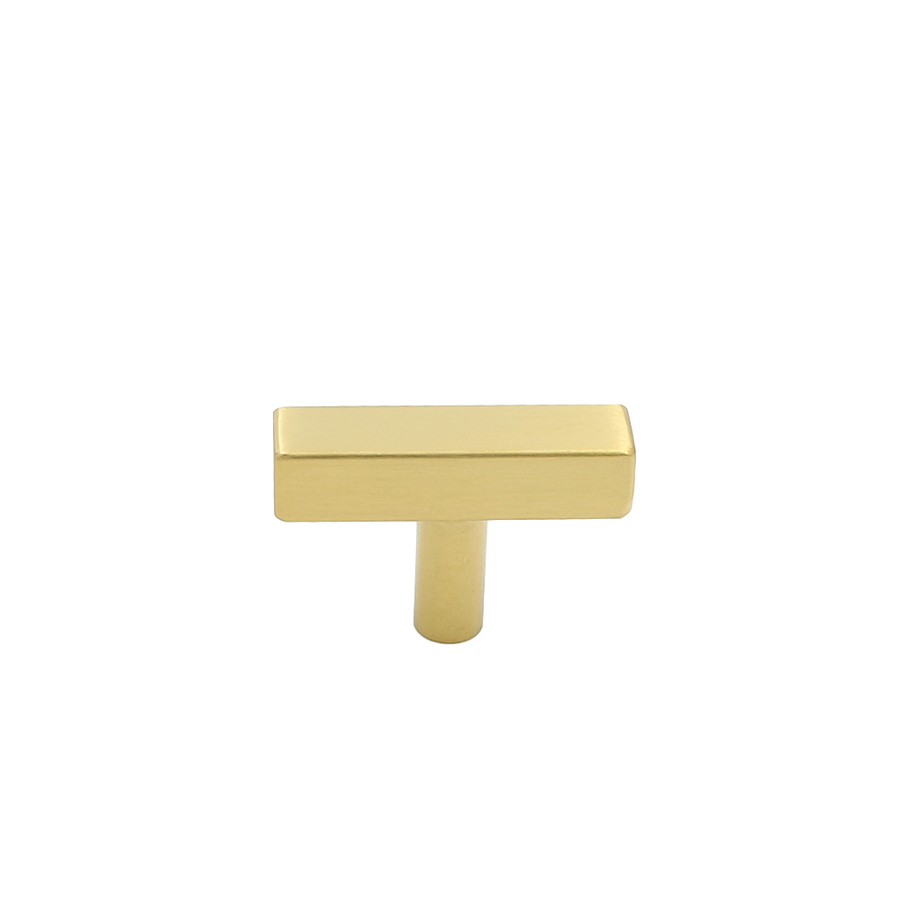 Goldenwarm Cabinet Handles Gold Drawer Pulls Square Cabinet Knobs T Bar Cupboard Door Handles Kitchen Hardware 2.5''~10"