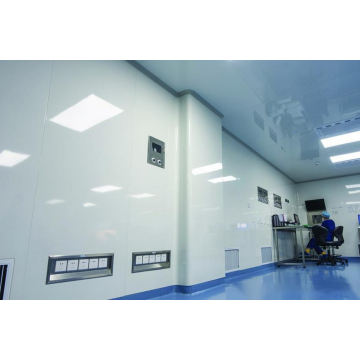 Fire-retardant powder coating for hospital wall panels