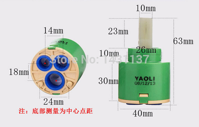 bulk sale high quality 40 mm or 35 mm size ceramic faucet cartridge faucet valve faucet accessories