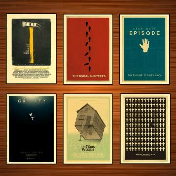 In The Cabin Woods Minimalist Movie Film Classic Paintings Decorative Vintage Poster Home Bar Decor 42x30cm