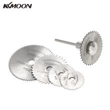 kkmoon mini 6pcs HSS Circular Saw Blades Rotary Cutting Tools Kit Set with 1/8" Shank for Cutting Timber and Plastic