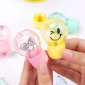 1PC Fashion Creative Kawaii Pencil Sharpener Bulb Style Plastic Students Stationery School Supplies Gift Pencil Sharpener