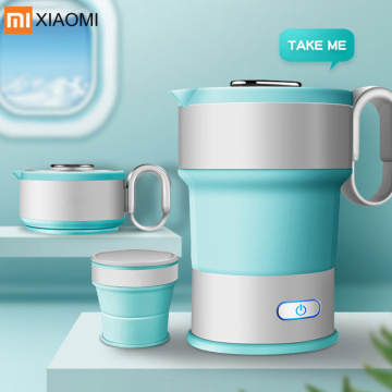 XIAOMI Portable Electric Kettle Folding Travel Baby Silicone Kettle Camping Water Boiler Tea Kettle Automatic Power Off Kettle