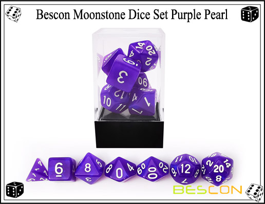 Purple Pearl Dice Set-5