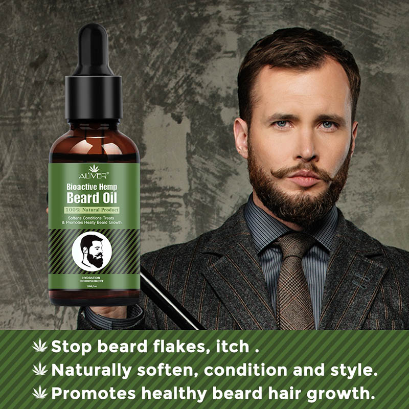 Hot sale Hemp Oil Beard Growth Men's Beard Hair Growth Products Hair Conditioner Leave-In