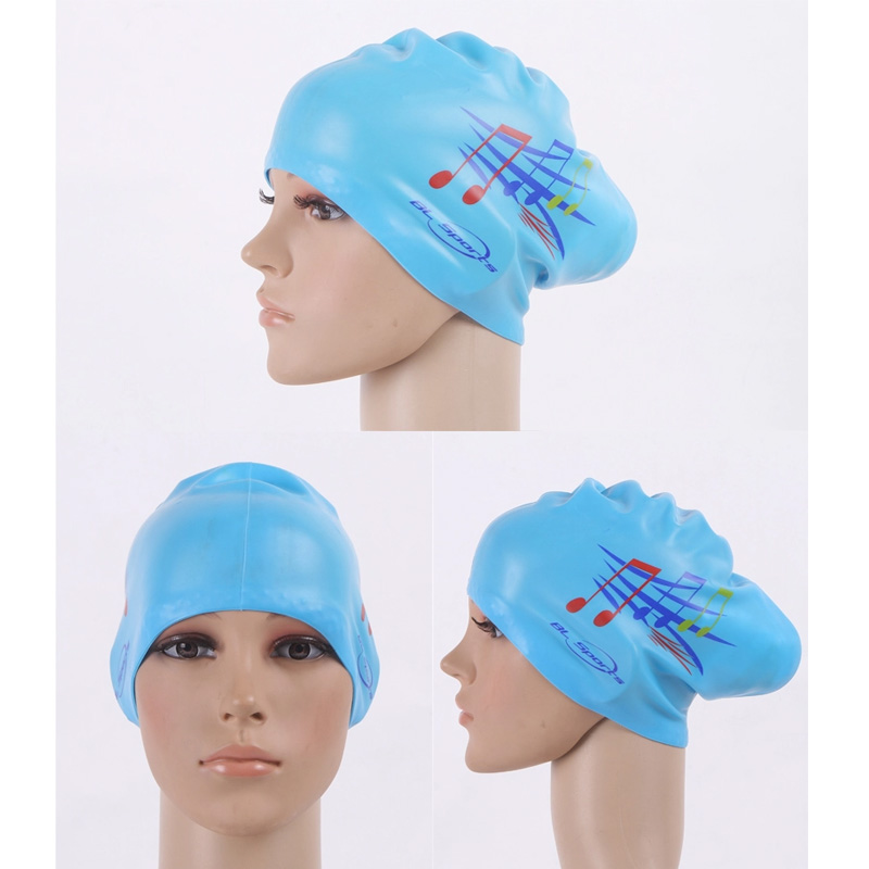 Swimming Cap Super Large for Women Long Hair Ear Protect Girls Waterproof Big Size Silicone Swim hat Lady Diving Equipment
