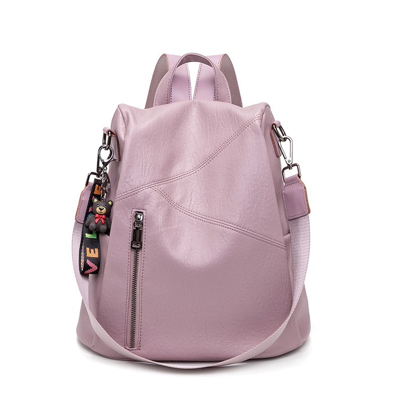 Backpack Women New Wave Anti-Theft Travel Bag Korean Version Of The Wild Fashion Large Capacity Soft Leather Women's Backpack