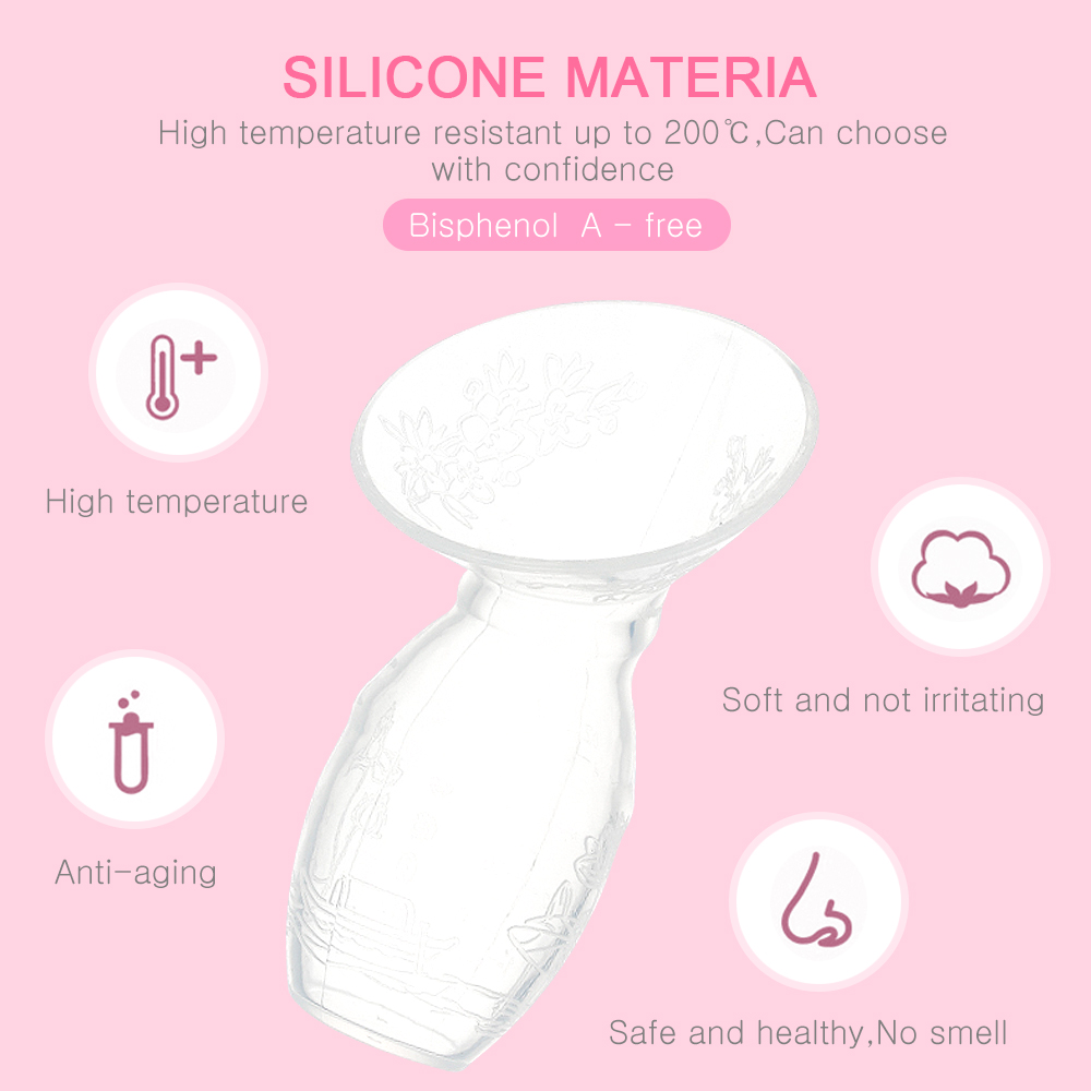 Silicone Breast Pump Manual Suction Milk Pump Feeding Breasts Pumps Milk Bottle Sucking Postpartum Supplies Accessories