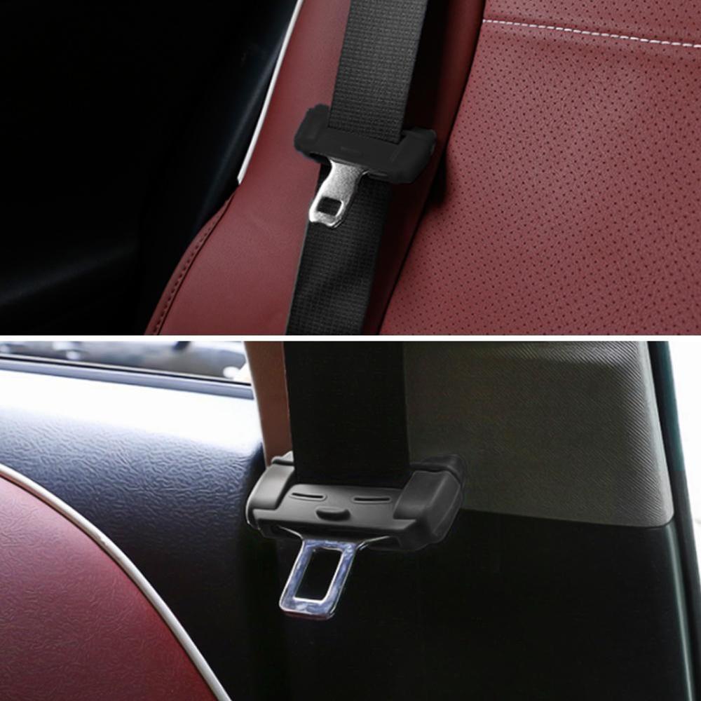 NEW 1pcs Car Safety Belt Buckle Silicon Protector Anti-Scratch Seat Belt Buckle Clip Interior Accessories for BMW VW Toyota