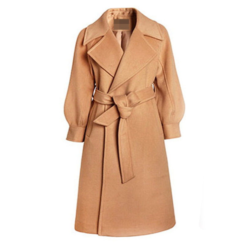 New Winter Coat Women Oversize Fashion Cashmere Wool Outerwear Female Long Thickening Warm Woolen Overcoat Womens Trench Coats