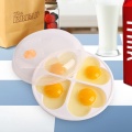 4 Grid Kitchen Microwave Oven Heart Shape Egg Steamer Egg Cooking Mold Kitchen Fried Egg Tool