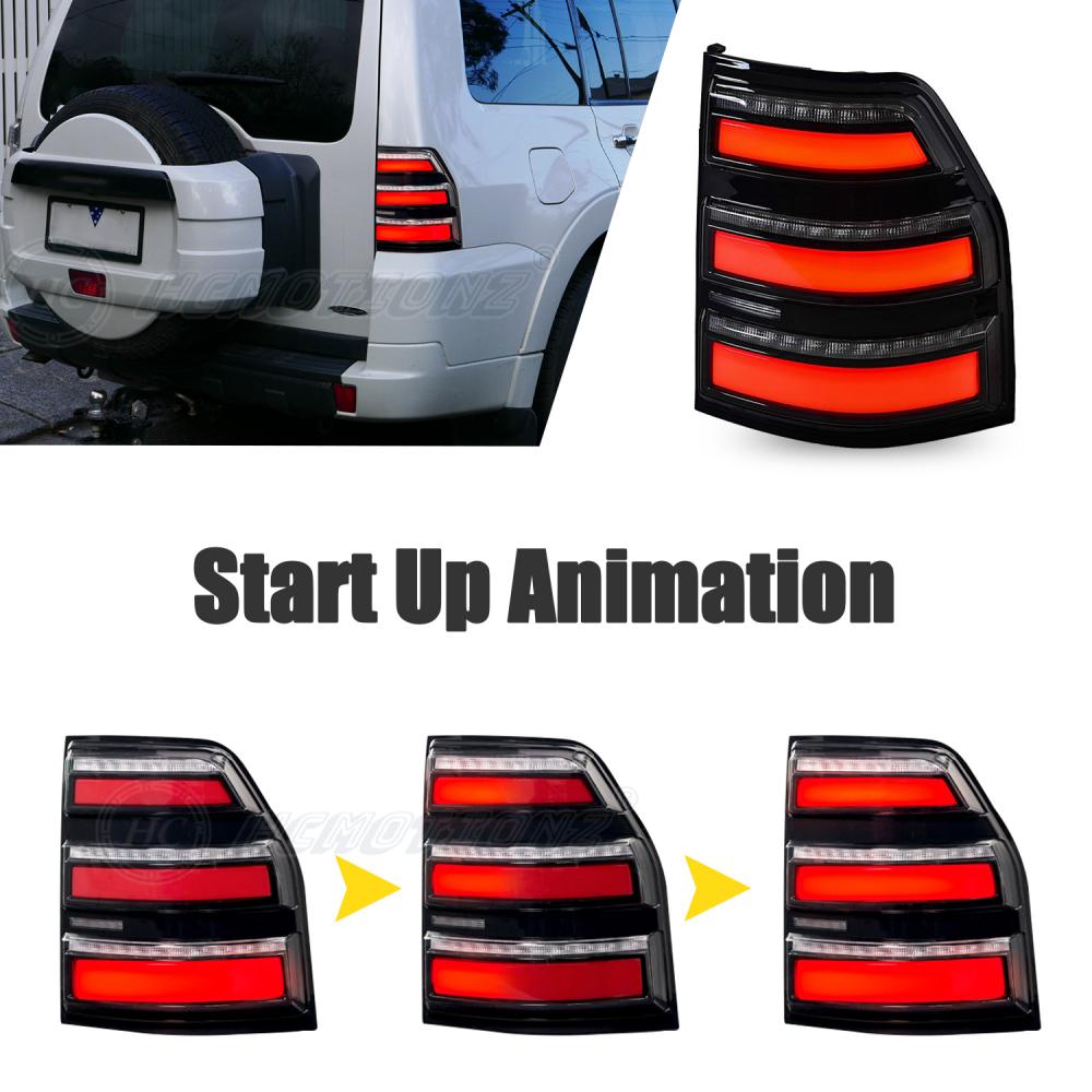 HCMOTIONZ LED Tail Lights For Mitsubishi Pajero V93/V97 Shogun Montero V80 5 Door 2006-2021