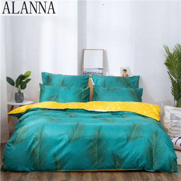 Alanna X-1006 Printed Solid bedding sets Home Bedding Set 4-7pcs High Quality Lovely Pattern with Star tree flower