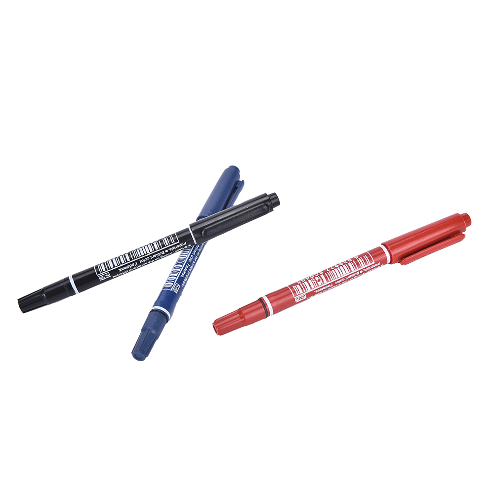 Permanent Paint Marker Pen Twin Tips Doubled Headed Hook Line For CD DVD Media Disc Quick-drying Writing Pens