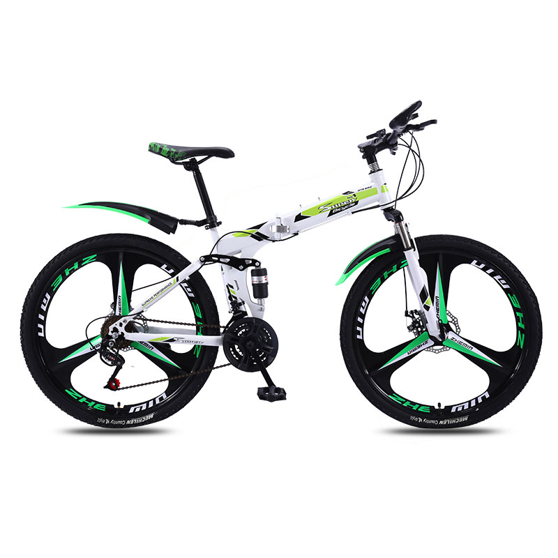 Sports and Entertainment Bicycle Folding Mountain Bike Speed Double Shock Absorber Male and Female Adult Mountain Bike