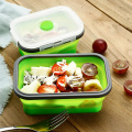 4 pcs Silicone Lunch Box Portable Bowl Colorful Folding Food Container Lunchbox 350/500/800/1200ml Eco-Friendly