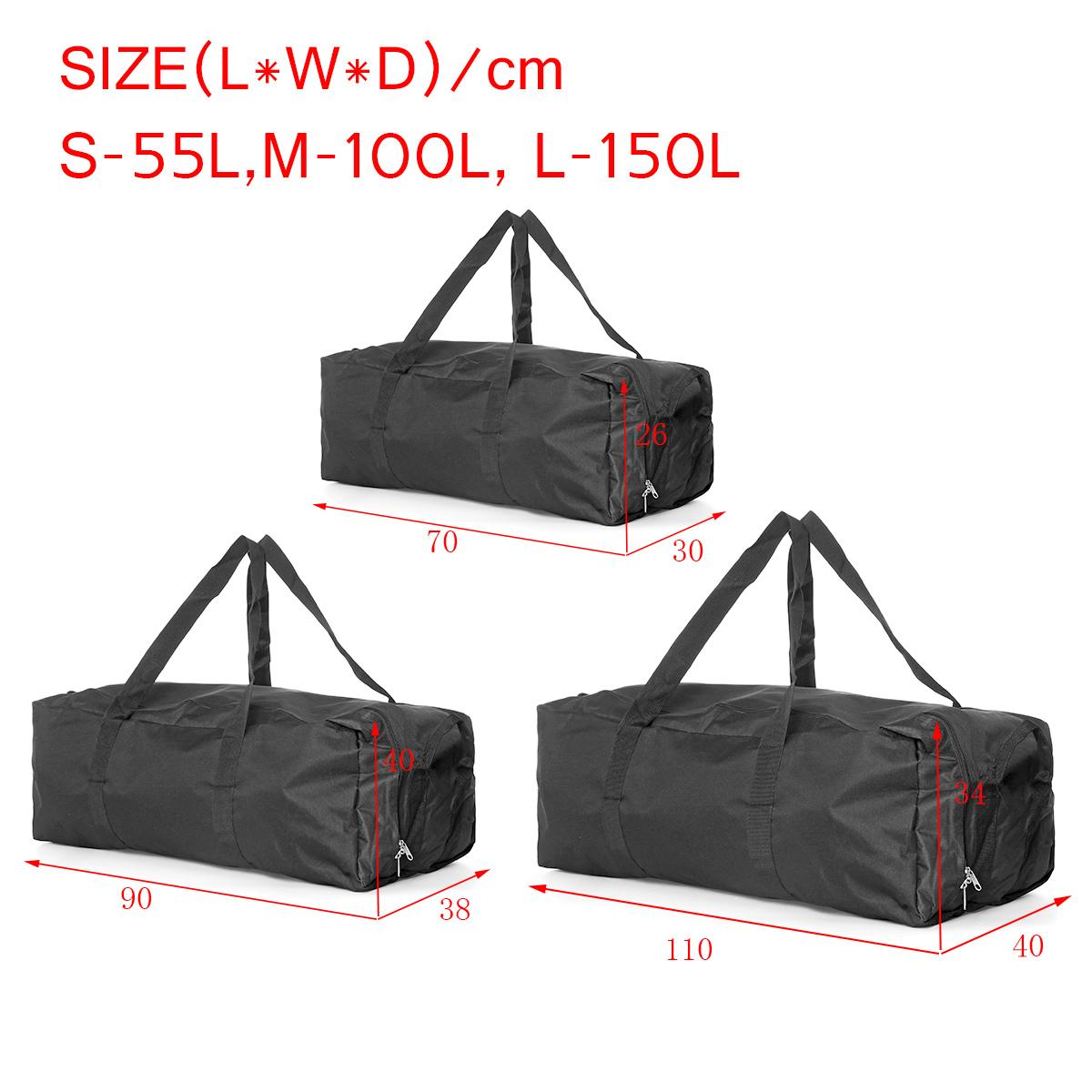 Large Travel Duffel Bag 55L 100L 150L Capacity Travel Duffle Bags Foldable Bag Shoulder Strap