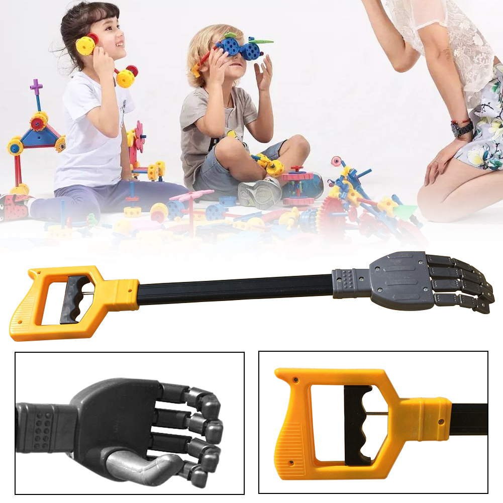 55cm Gift DIY Funny Action Figure Wrist Strengthen Accessories Stick Kids Toy Hand Grabber Robot Claw Manipulator Educational