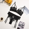 Ellolace Deep-V Lingerie Set Love Women's Underwear Set Lace Sexy Bra Set Push up Bra And Panty Set Sexy Brief Sets Wholesale