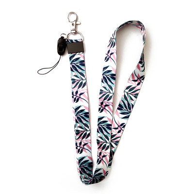 Small Fresh Leaves Neck Strap Lanyards for Keys ID Card Straps USB Badge Holder DIY Hang Rope