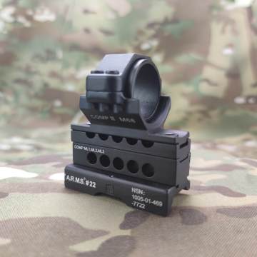 Airsoft M2 arms Mount MK18 Comp Mount For M2 M3 Type Tactical Sight Gun Weapon Light Torch Mount RIS 20mm Weaver Rail